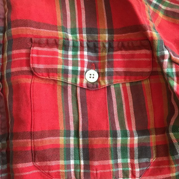 Iconic Polo Ralph Lauren Plaid Flannel Shirt Sz M - Picture 3 of 5
